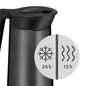 Cana termoizolanta WMF Kineo, 1L, inox, pastreaza bauturile calde 12h, grafit mat - Img 3