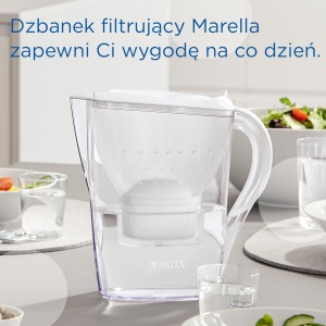 Canistra filtrare apa Brita Marella, 2.4 l, 3 filtre Maxtra Pro, alba - Img 4