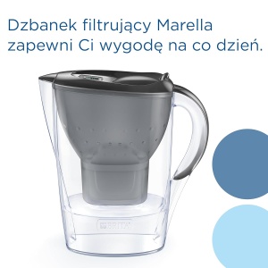 Canistra filtrare Brita Marella, 2,4 l, 3 filtre Maxtra Pro, gri - Img 4