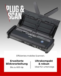 Canon P-215II imageFORMULA Scanner Dokumentenscanner (Duplex Einzug, 600 DPI, Farbscan, Canon CaptureOnTouch Software, Lite Presto! BizCard Reader, Reader PaperPort) schwarz, 9705B003 - Img 4