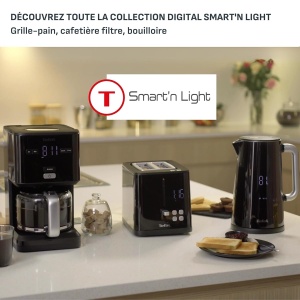 Cantar cu apa Tefal Smart Light, 1.7L, digital, 5 temperaturi, negru - Img 8