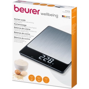 Cantar de bucatarie Beurer KS 34 XL, capacitate 15 kg, suprafata din inox, display Magic LED - Img 6