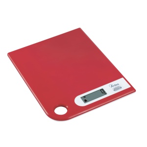 Cantar de bucatarie digital Ardes AR1PA1R, 5 kg, LCD, design compact, rosu