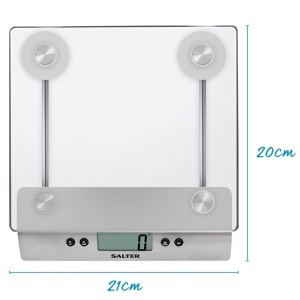 Cantar de bucatarie digital Salter design din sticla capacitate 5 kg functie Aquatronic - Img 6