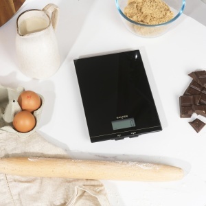 Cantar de bucatarie electronic Salter Glass, capacitate 5 kg, negru, functie Tara - Img 4