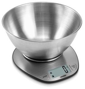 Cantar de bucatarie Mesko, inox, 5 kg, 21,5 x 21,5 x 10,5 cm - Img 2