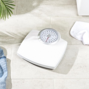 Cantar mecanic Salter, capacitate 130 kg, platforma mare, design retro - Img 3