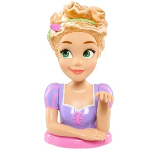 Cap de coafura Disney Princess Rapunzel, 30.5 cm, 13 accesorii, jucarie pentru copii - Img 6