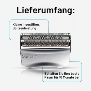 Capac de schimb pentru aparatul de ras Braun Series 7 70S, argintiu - Img 2