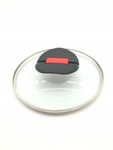 Capac din sticla Ballarini Click Cook 20 cm, cu manere pliabile, Made in Italy - Img 2