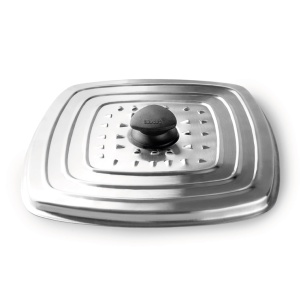 Capac pentru gratar IBILI, din inox, patrat, 30 x 30 cm