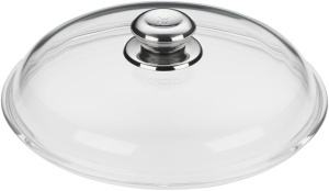 Capac pentru tigaie WMF 28 cm sticla termorezistenta maner din otel inoxidabil - Img 4