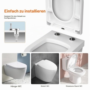 Capac WC GRIFEMA G951 - Duroplast, Antibacterian, 150KG - Img 4