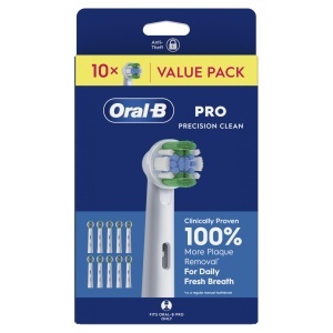 Capete de perie electrica Oral-B Pro Precision Clean, 10 bucati, alb