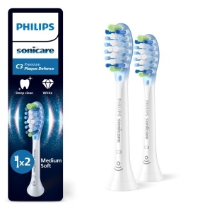 Capete de periuta Philips Sonicare C3 Premium Plaque Defence HX904287 Alb Set 2 bucati