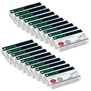 Capsatoare Leitz Power Performance Nr. 10, Verzinkt, 20 x 1000 bucati