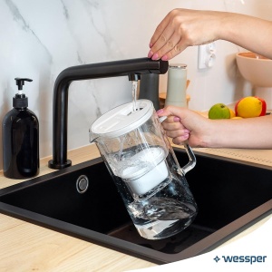 Carafa cu filtru de apa Wessper D2, 3L, sticla borosilicata, LED - Img 6