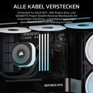 Carcasa PC Corsair Frame 4500X LX-R RGB, Mid-Tower, Negru, cu 3 Ventilatoare RGB - Img 8