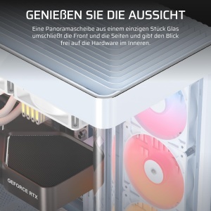 Carcasa PC Corsair Frame 4500X RS-R, Mid-Tower, Alb, cu 3 ventilatoare RGB - Img 3