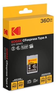 Card de memorie CFexpress Tip A Kodak 360 GB, viteza 1700 MBs, compatibil 8K4K - Img 2