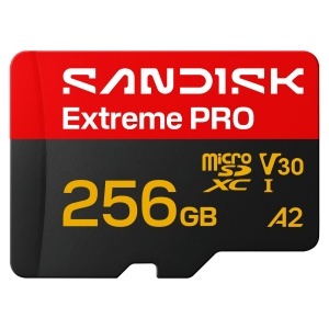 Card de memorie SanDisk Extreme PRO microSDXC 256 GB, viteza citire 250 MBs, viteza scriere 170 MBs