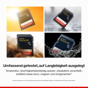 Card de memorie SanDisk Extreme PRO SD UHS-II, 256 GB, viteza citire 310 MBs, viteza scriere 304 MBs - Img 5