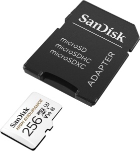 Card microSD SanDisk High Endurance 256GB, 100MBs, V30, pentru video Full HD si 4K - Img 4