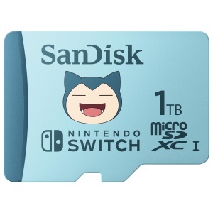 Card microSDXC SanDisk 1TB pentru Nintendo Switch - Pokemon Relaxo, 100 MBs