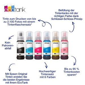 Cartus Cerneala Original Epson EcoTank 107, 70 ml, Negru - Img 2