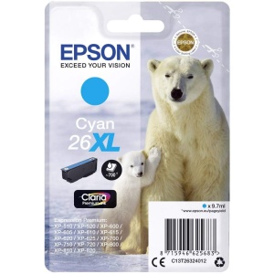Cartus de cerneala Epson Claria 26XL, 9,7 ml, Cyan, original