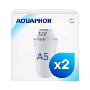 Cartus Filtru AQUAPHOR A5 Pack 2 I Reduce Calcar si Clor I 350l Apa Curata
