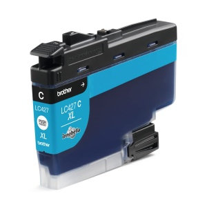 Cartus original Brother LC-427XLC Cyan, 5000 pagini, compatibil MFC-J5955DW - Img 2