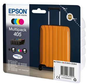 Cartus pentru imprimanta Epson 405 C13T05G64020 - Ciano, Magenta, Galben, Negru - Set 4 bucati - Img 2