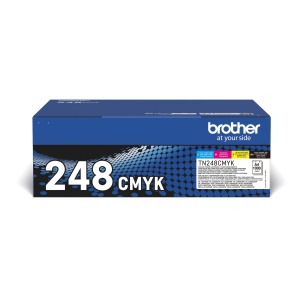 Cartus Toner Original Brother TN-248VAL, Set 4 Culori, 1000 Pagini
