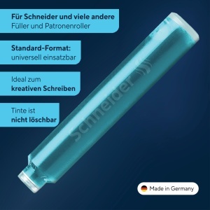 Cartuse cerneala Schneider 166134 Pastel Bermuda Blue, 6 bucati - Img 2