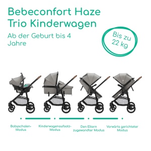 Carucior 3-in-1 Bebeconfort Haze Trio, max. 22 kg, i-Size, culoare Tinted Stone - Img 2