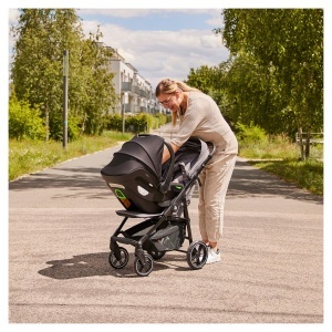 Carucior 3 in 1 Hauck Shop N Care Trio Set - Buggy, Babywanne, Autositz, Culoare Gri - Img 2