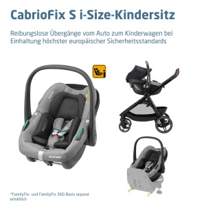 Carucior 3 in 1 Maxi-Cosi Zelia Select, 0-22 kg, Compact, Culoare Gri - Img 4