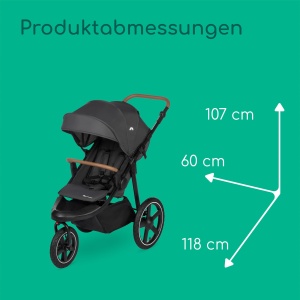 Carucior Bebeconfort Cloudy, 0-4 ani, 22kg, 3 roti all-terrain, Mineral Graphite - Img 8