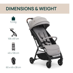 Carucior Chicco Glee, Usor, Pratic, Pana la 22 kg, Culoare Bej - Img 4