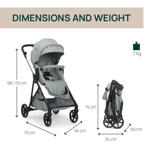 Carucior Chicco Seety, usor si compact, 0-4 ani, max. 22 kg - Img 2