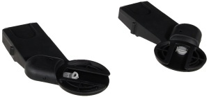 Carucior compact Maxi-Cosi Gia, negru, cu adaptoare pentru scaune auto