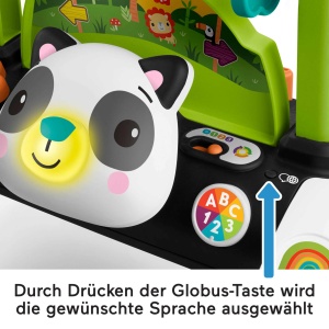 Carucior de invatare Fisher-Price Panda, interactiv, 3 niveluri de joc - Img 4
