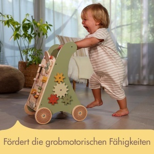Carucior de mers Tiny Love, 2-in-1, 12 activitati interactive, design natural, 18 luni - Img 5