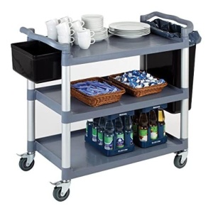 Carucior de Servire APS, Aluminium, 3 Etaje, Capacitate 240 kg - Img 2