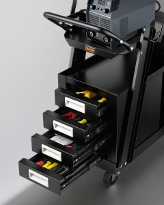 Carucior de sudura VEVOR WT-78-A cu 4 sertare, capacitate 120 kg - Img 9