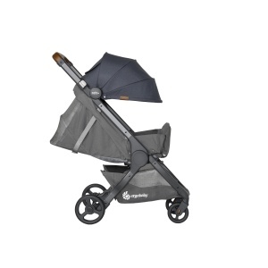 Carucior Ergobaby Metro Deluxe Pliabil Compatibil cu Scaun Auto London Grey - Img 4
