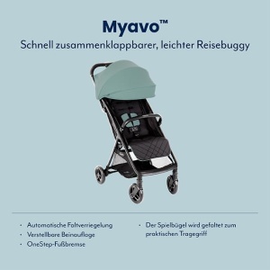 Carucior Graco Myavo, usoara, compact, culoare Mint, 0-4 ani - Img 2