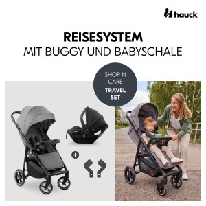 Carucior Hauck 2in1 Shop N Care Travel Set Pliabil UV Protectie 50 Gri - Img 2