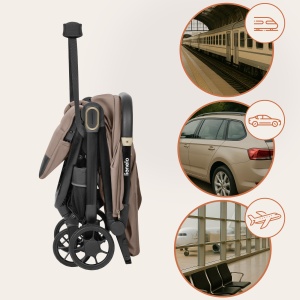 Carucior Lionelo Bess pentru copii 0-4 ani, 22 kg, 360 roti pivotante, usor - Img 12